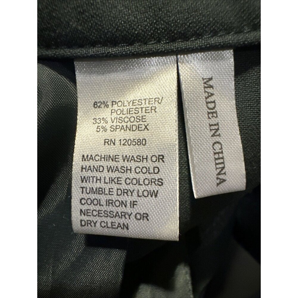 Amanda & Chelsea Ankle Pant Stretch Waist Green Size 10P - Picture 4 of 15